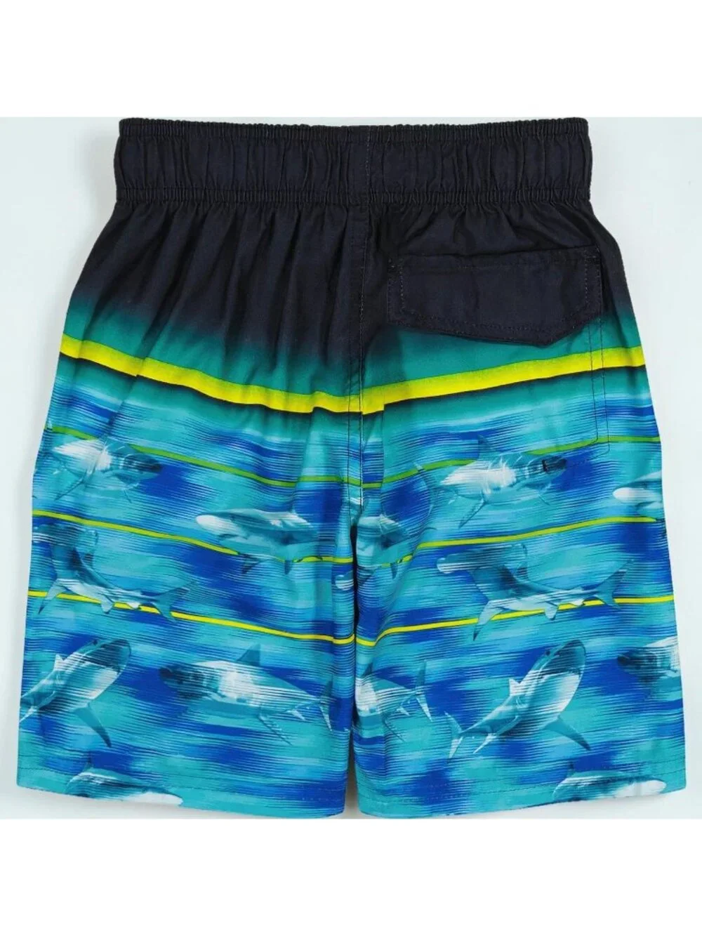 Boys Shark Swim Trunks 5/6 Medium ZeroXposur UPF 50+ Lined Beach Shorts NEW